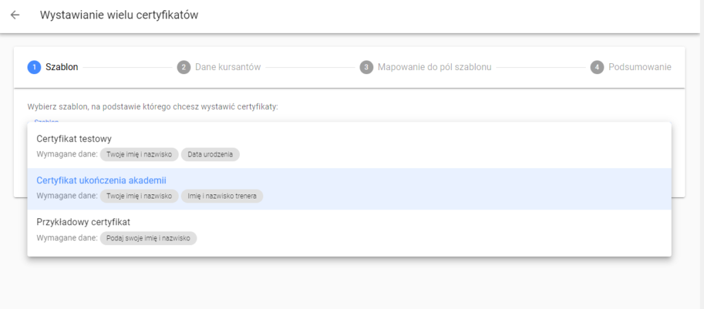 Jak wystawić kilkaset certyfikatów ukończenia kursu, w mniej niż minutę?