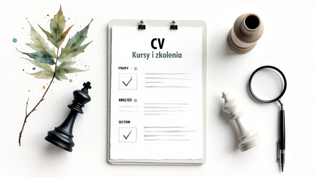 Kursy i szkolenia w CV przykłady: jak wyróżnić się w 2025