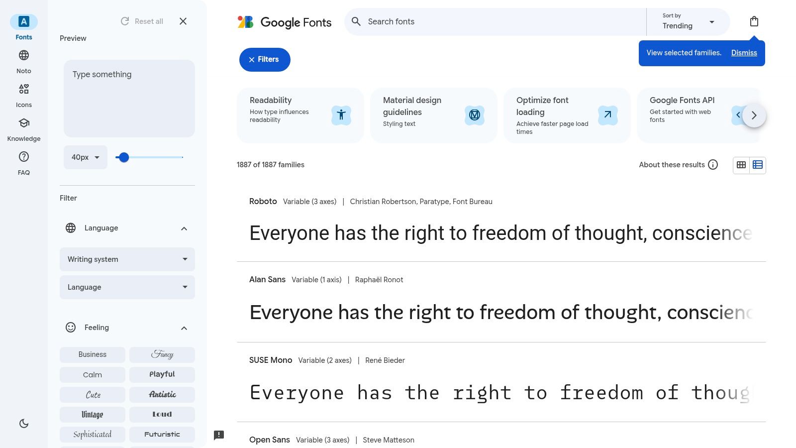 Google Fonts