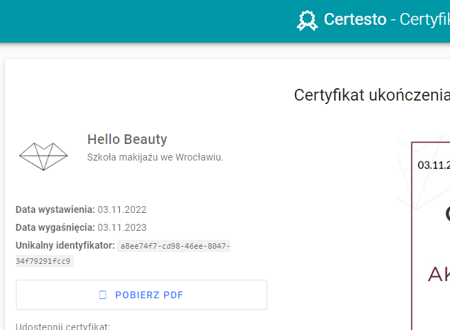 Możliwość wgrania logo Twojej szkoły/firmy
