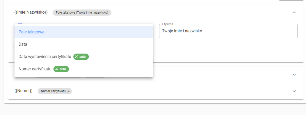 Nowości w polach dynamicznych